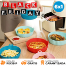 6x1 Moldes Antiadherentes de Silicona para Freidora de Aire