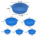 6x1 Moldes Antiadherentes de Silicona para Freidora de Aire